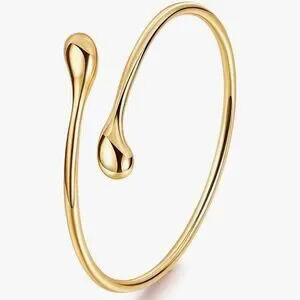 NEW?18K Gold Plated Minimalist Gold Cuff Bracelet